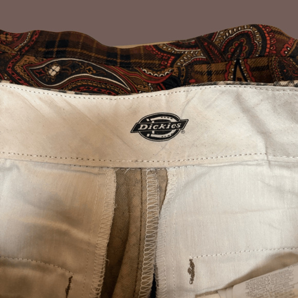 Dickies Snakeskin Chinos | High Rise Straight Leg | Size 32 | Vintage - Picture 2 of 5